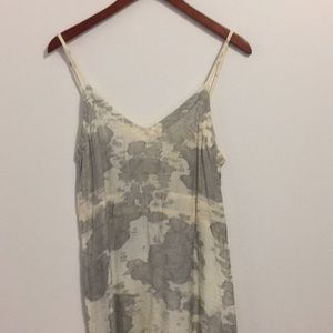 Grey and cream summer dress